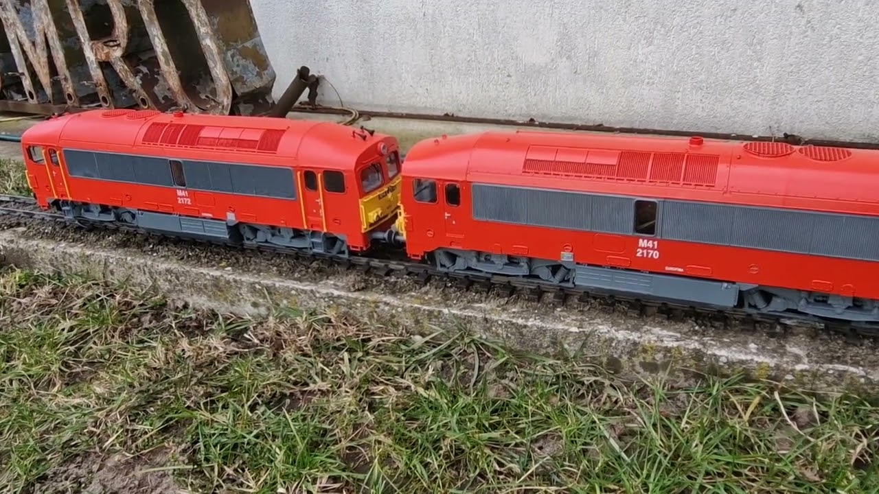 Dupla Csörgő motorteszt / Gartenbahn M41 / G scale 418