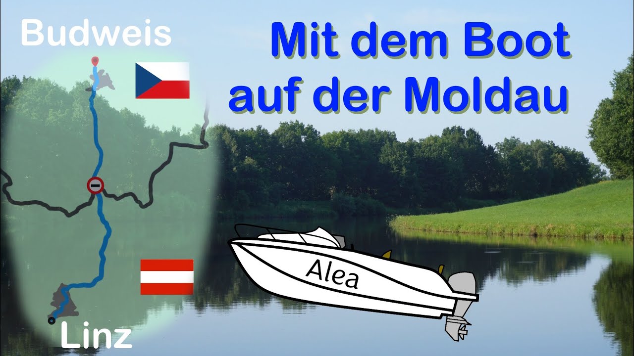 Mit meiner Qucksilver 555 Cabin bei Budweis auf der Moldau (Vltava, České Budějovice)