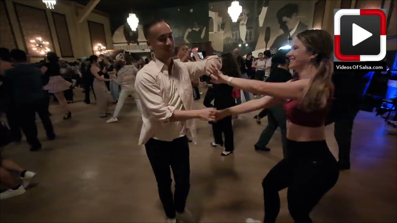 Jen and Kha dancing at Mucho Salsa Social SF
