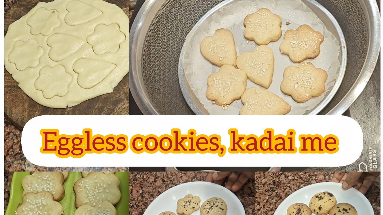 Eggless cookies, kadai me #reenarecipes 