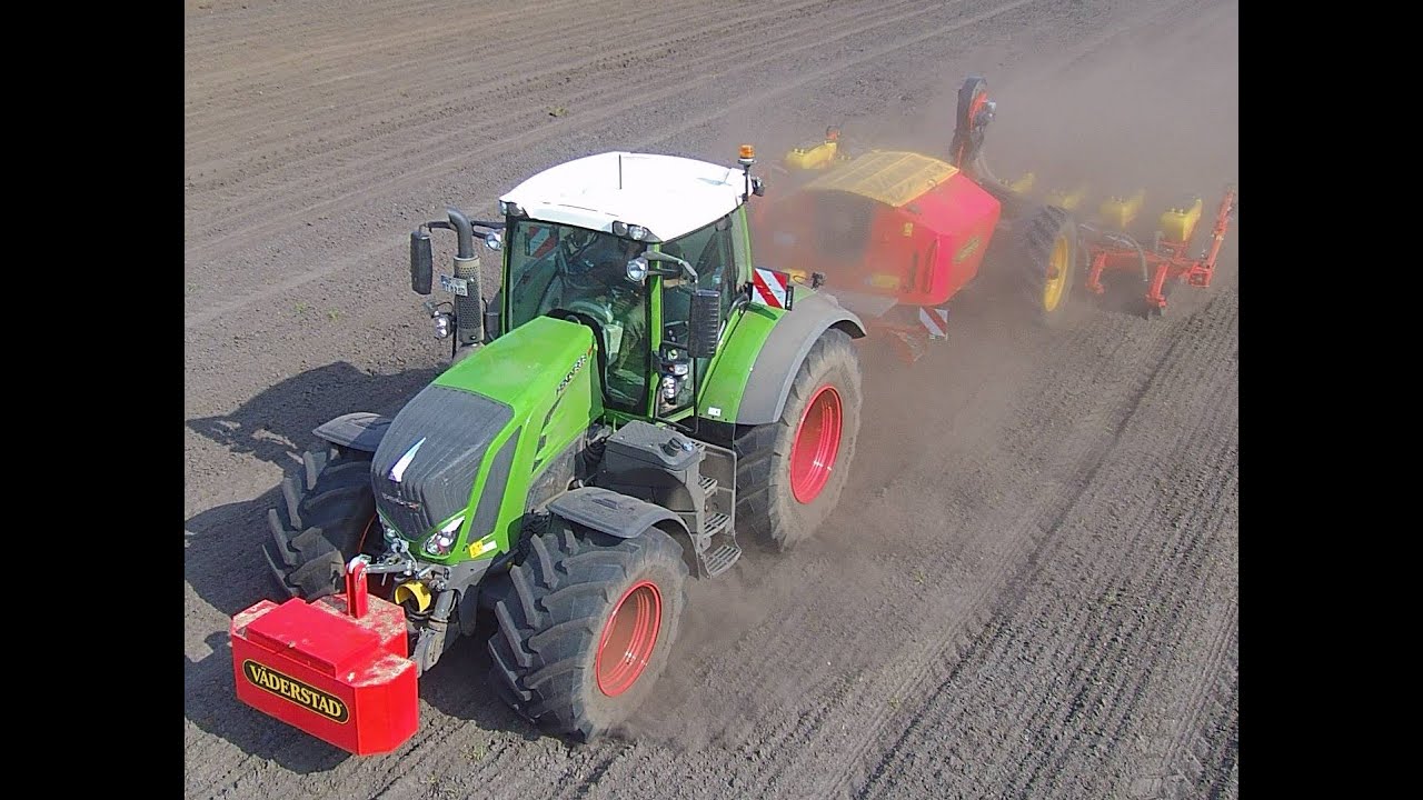 Maislegen mit Fendt 828 und Väderstad Tempo L in Bönebüttel / LU Andresen