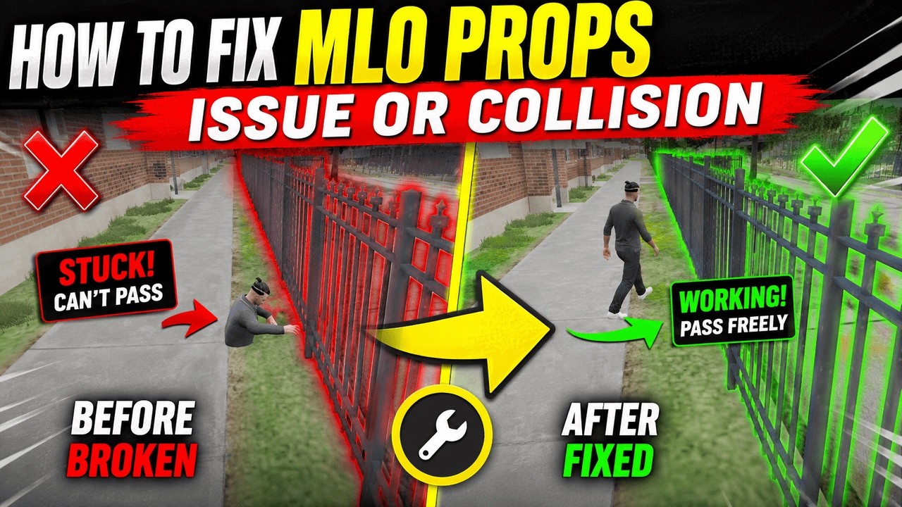 How To Fix MLO Collision & Props Issues in FiveM | Players Falling Through Map Fix (2026)