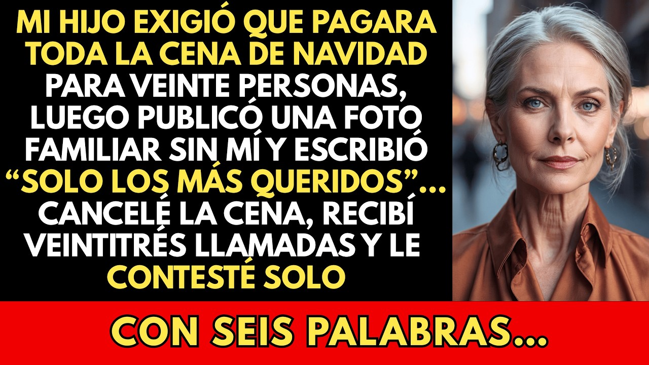 Mi hijo publicó una foto sin mí. Decía: ‘¡Solo los más queridos!’ Así que yo…