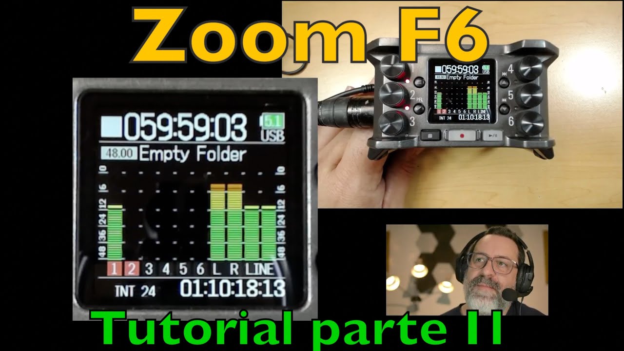 Tutorial grabadora Zoom F6 Parte 2