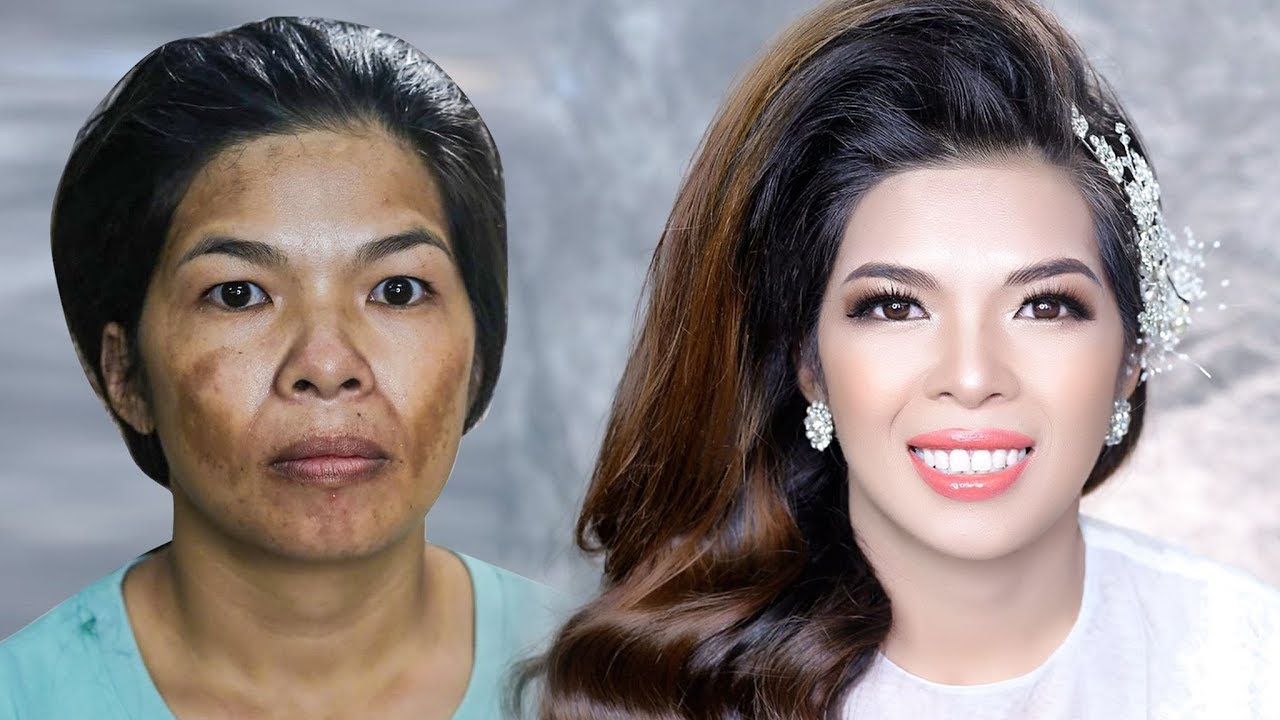 Cô Dâu Mắt Bụp Da Nám Đen Cực Kì Khó Trang Điểm/ Hùng Việt Makeup