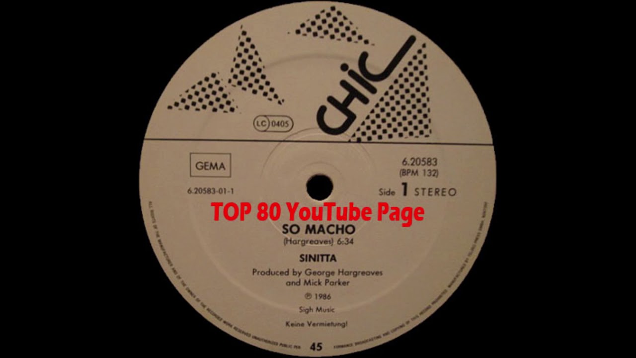 Sinitta - So Macho (Extended Version)