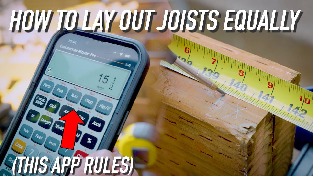 How To Lay Out Joists Equally || Dr Decks