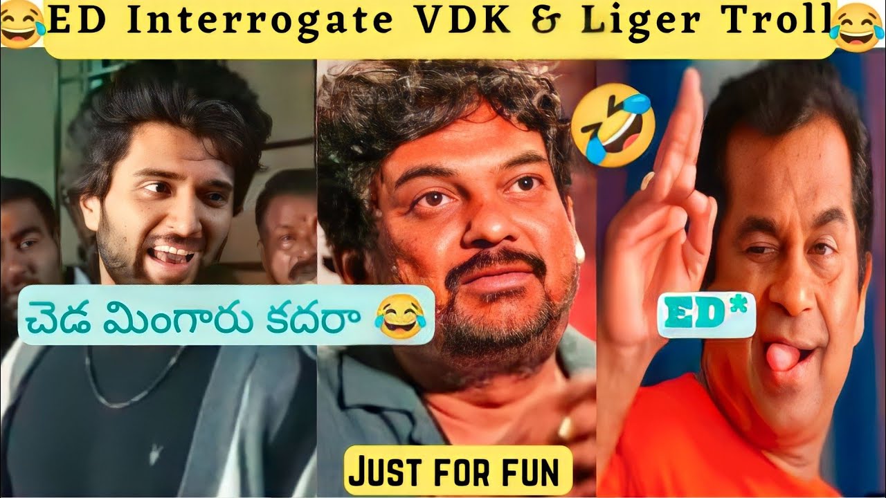 ED Interrogate VDK Troll | Liger Movie | Puri | Kavitha | Liquor | Telugu Troll | ilakat mafilia |