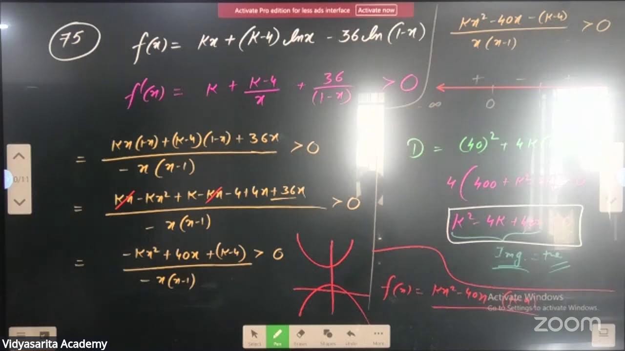 Application Of Derivatives L-16 | 16-02-2026 | Pulkit Sir | Math's 11th B2 JEE | VSA