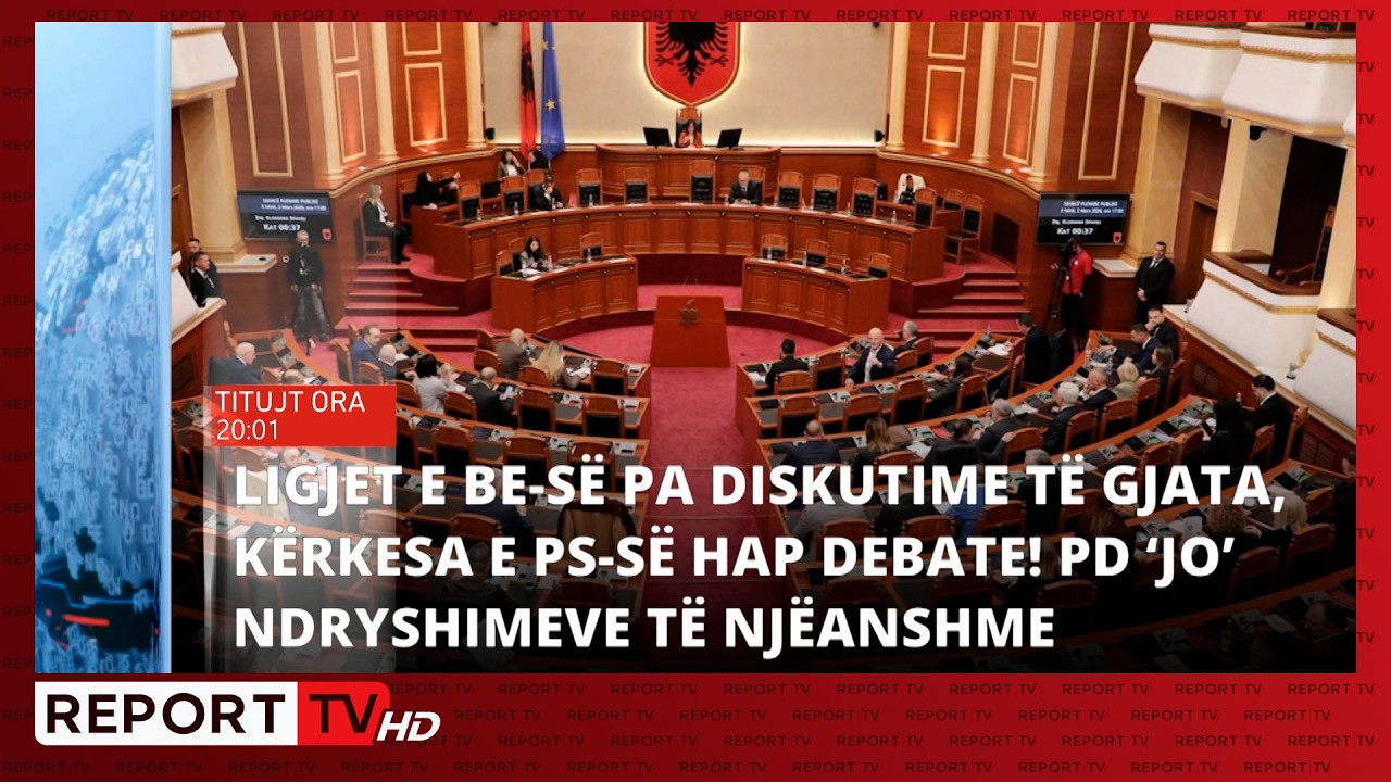 Report TV- Titujt kryesorë të lajmeve ora 20:00 (04.03.2026)