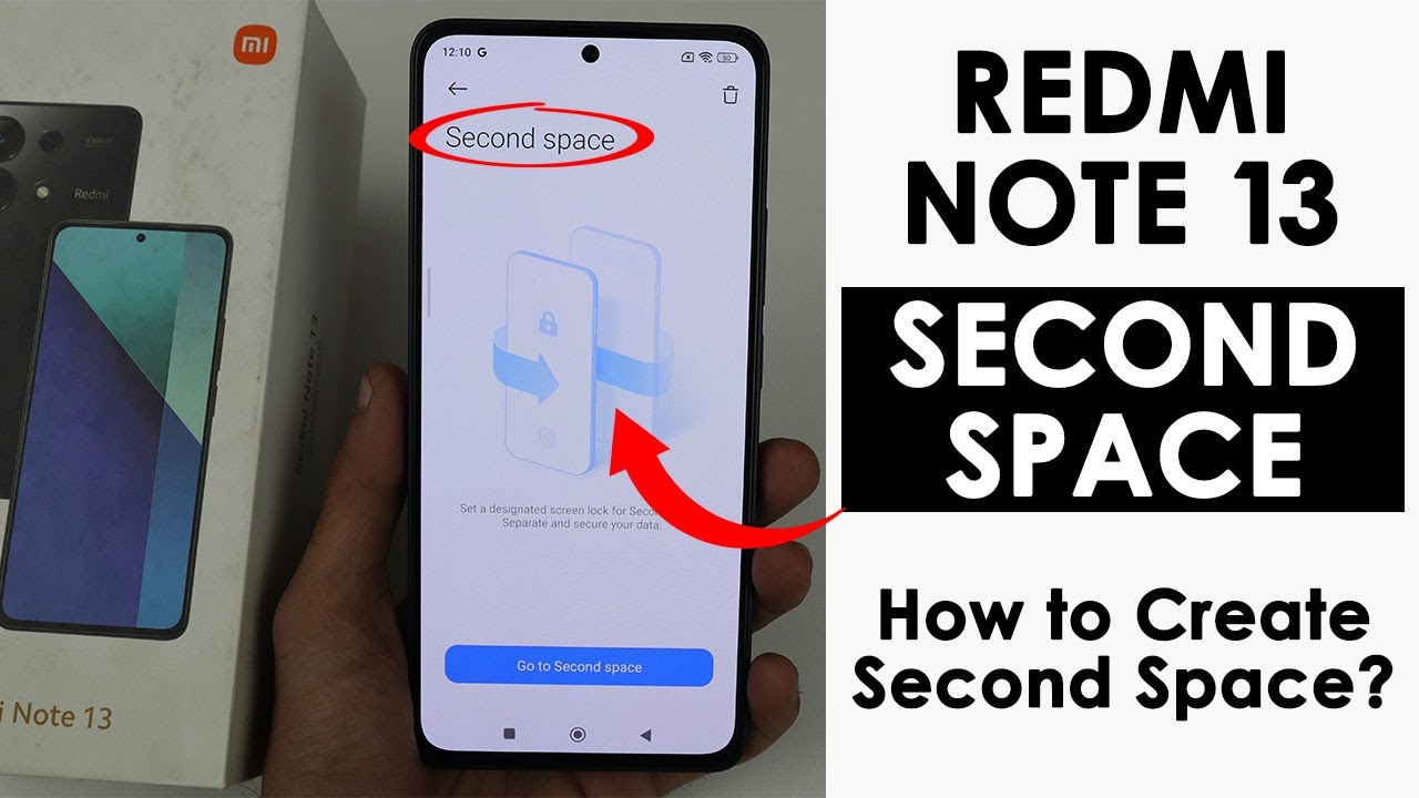 How to Create Second Space on Redmi Note 13 | Turn On Multi User