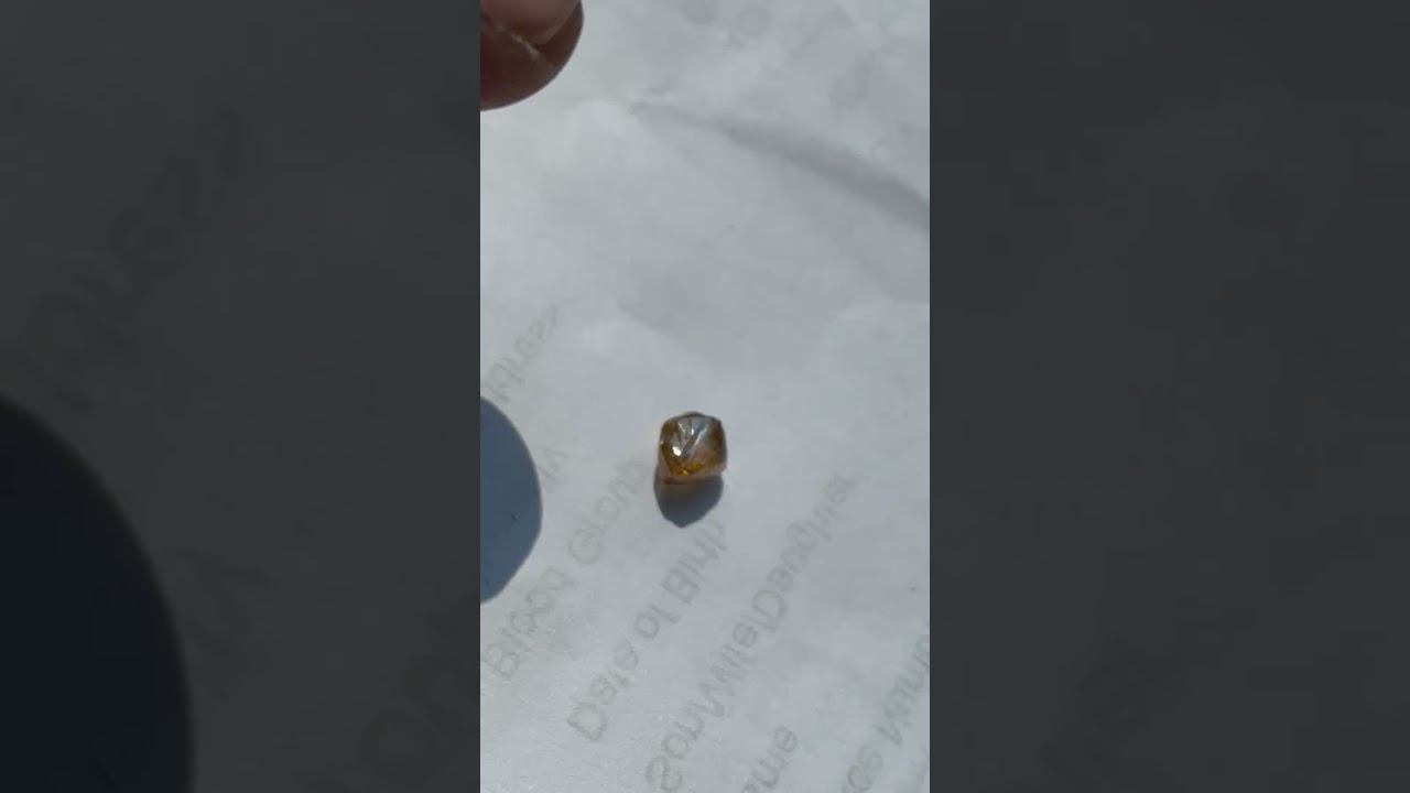 rough yellow diamond