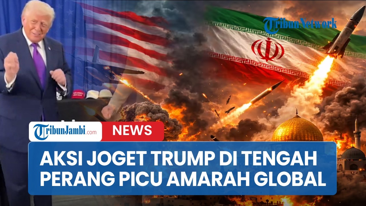 Aksi Joget Trump di Tengah Perang Iran dan AS-Israel Viral Picu Amarah Global