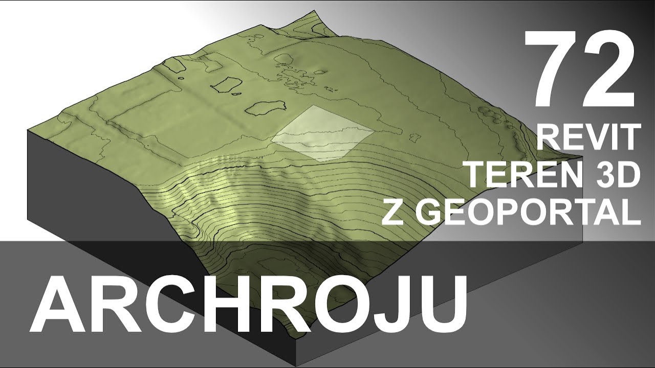 Revit - Teren 3d z Geoportal - Tutorial 72