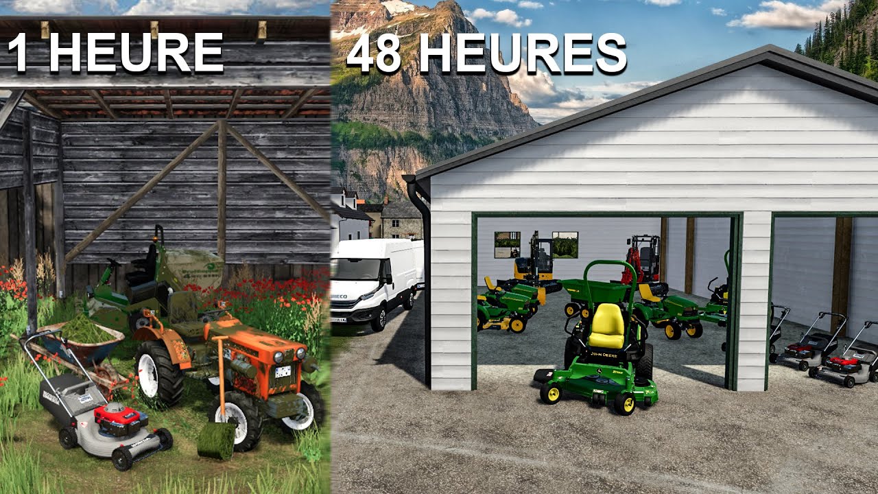 48h00 dans une entreprise paysagiste abandonn&eacute;e, voici ce qu'il s'est pass&eacute; | Farming Simulator 22