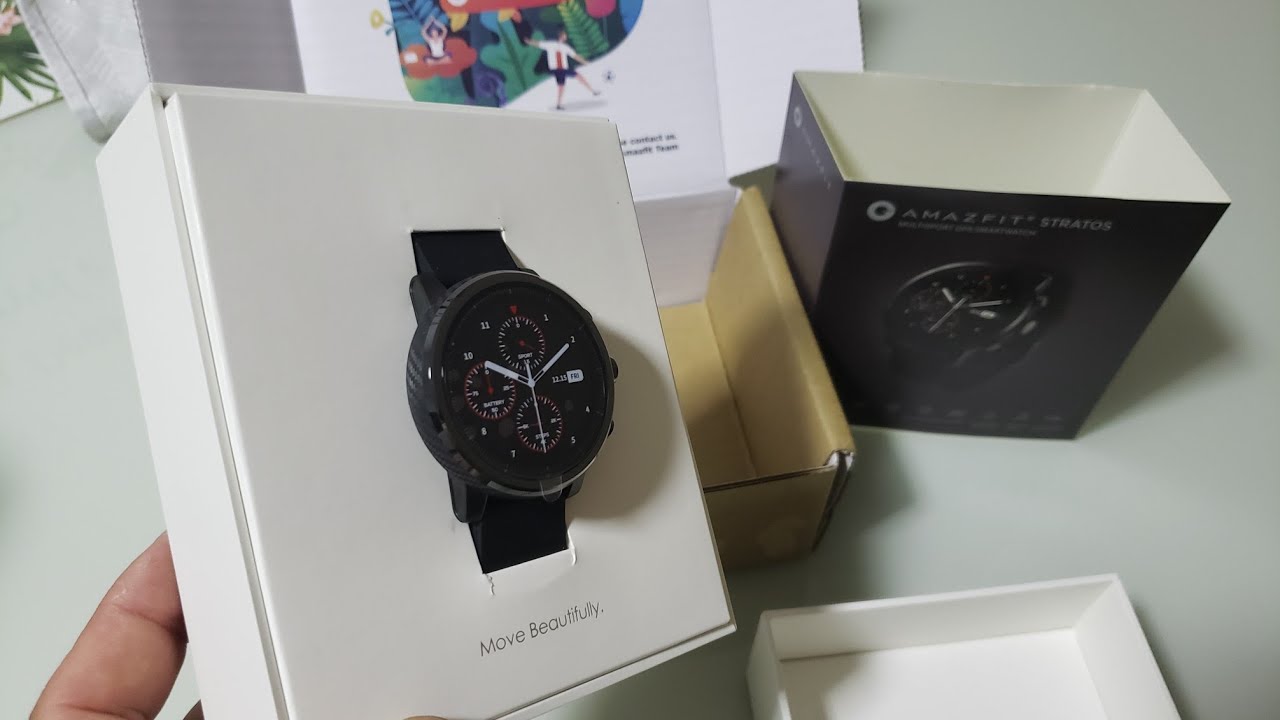 Amazfit stratos unboxing e configuração
