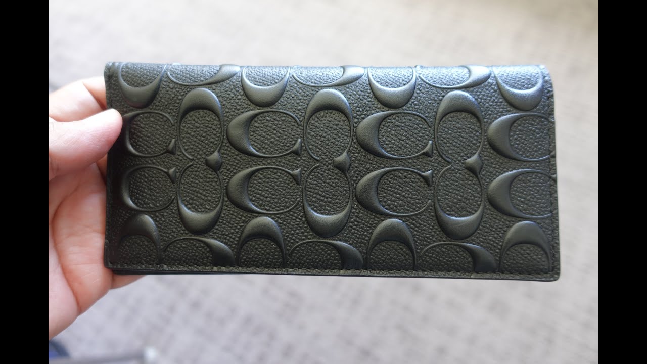 Coach Breast Pocket Wallet in Signature Leather Unboxing