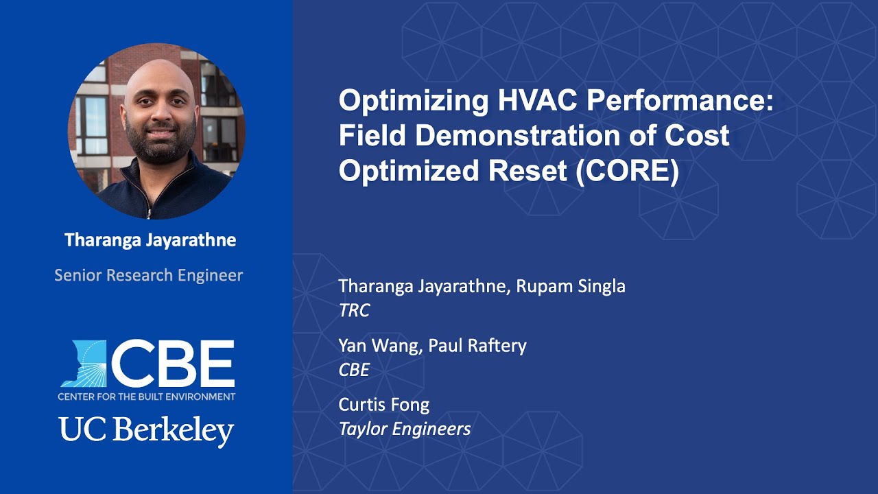 Optimizing HVAC Performance: Field Demonstration of Cost Optimized Reset (CORE)