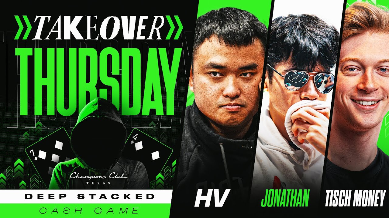 ACTION LIVE NLH Cash - Thursday Takeover $1/3/6 with HV, Jonathan & Tisch Money!