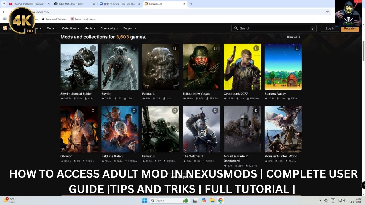 🔞 Как получить доступ к модам для взрослых на NexusMods | Полное пошаговое руководство 🔞@modsgamer77