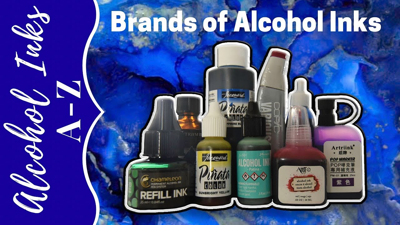 Full Review & Comparison of 8 Alcohol Ink Brands: Ranger, Copic, Spectrum, Pinata...