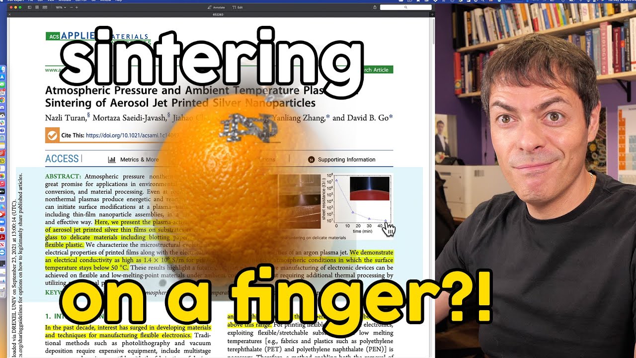 Plasma sintering on skin, tomato, and other funky stuff