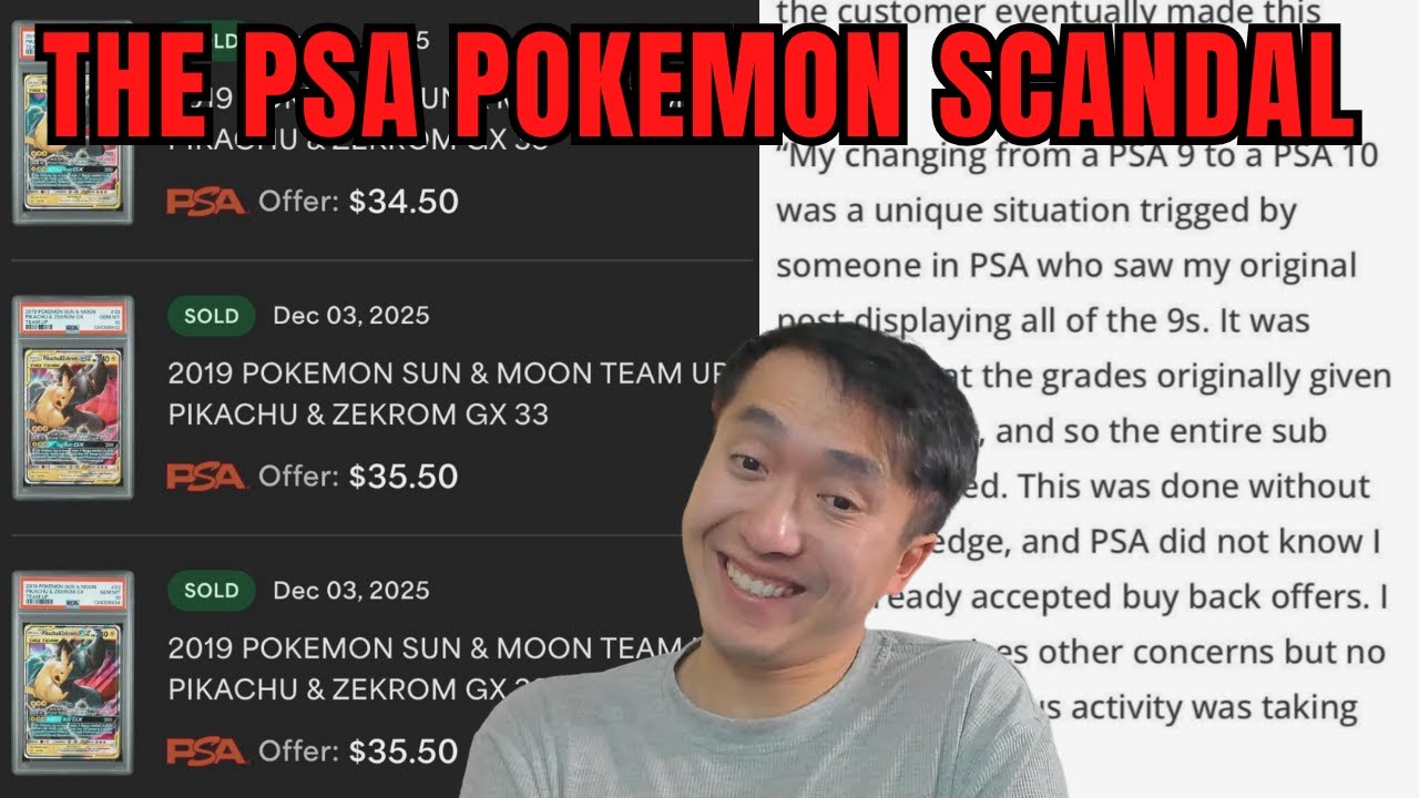 Скандал вокруг оценки качества карточек Pokemon от PSA