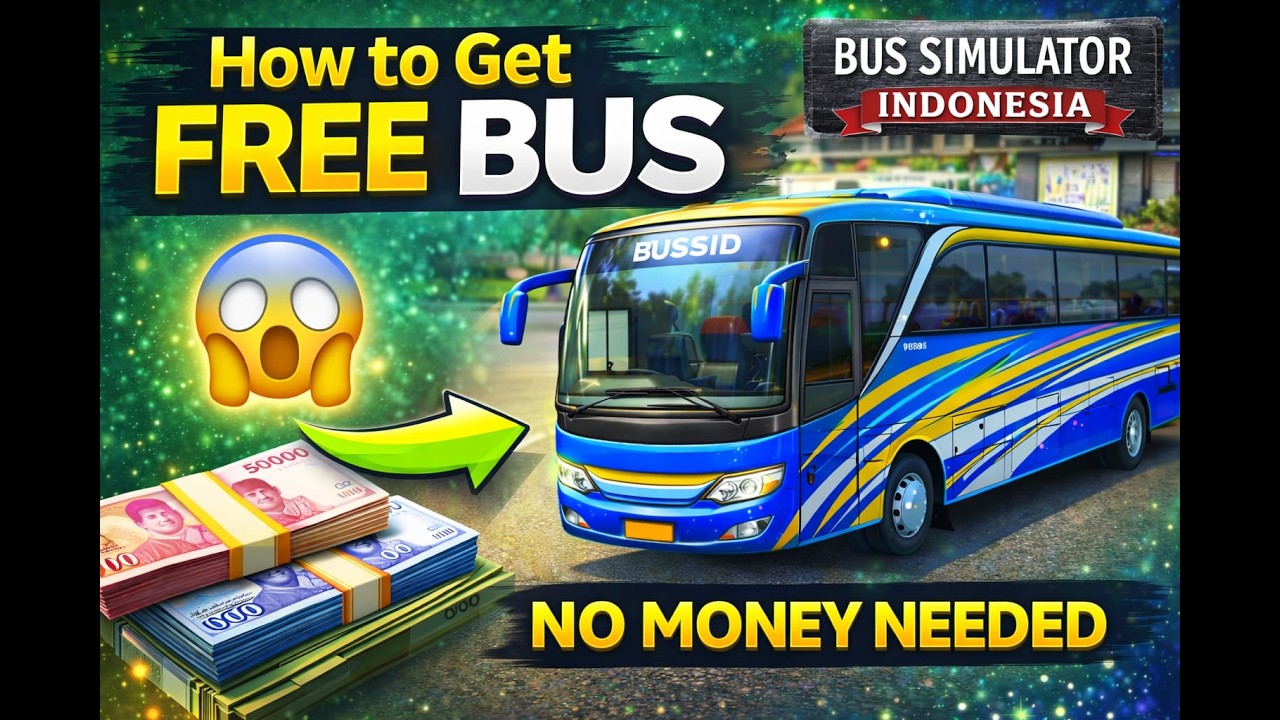 HOW TO GET  FREE  BUS  IN  BUS  SIMULATOR  INDONESIA