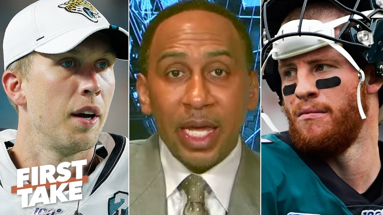 Stephen A. picks Nick Foles over Carson Wentz to have more success | First Take
