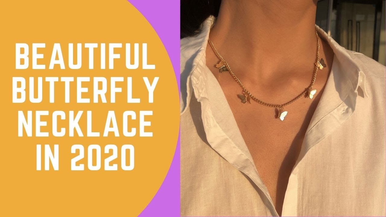 Beautiful Butterfly Necklace in 2021