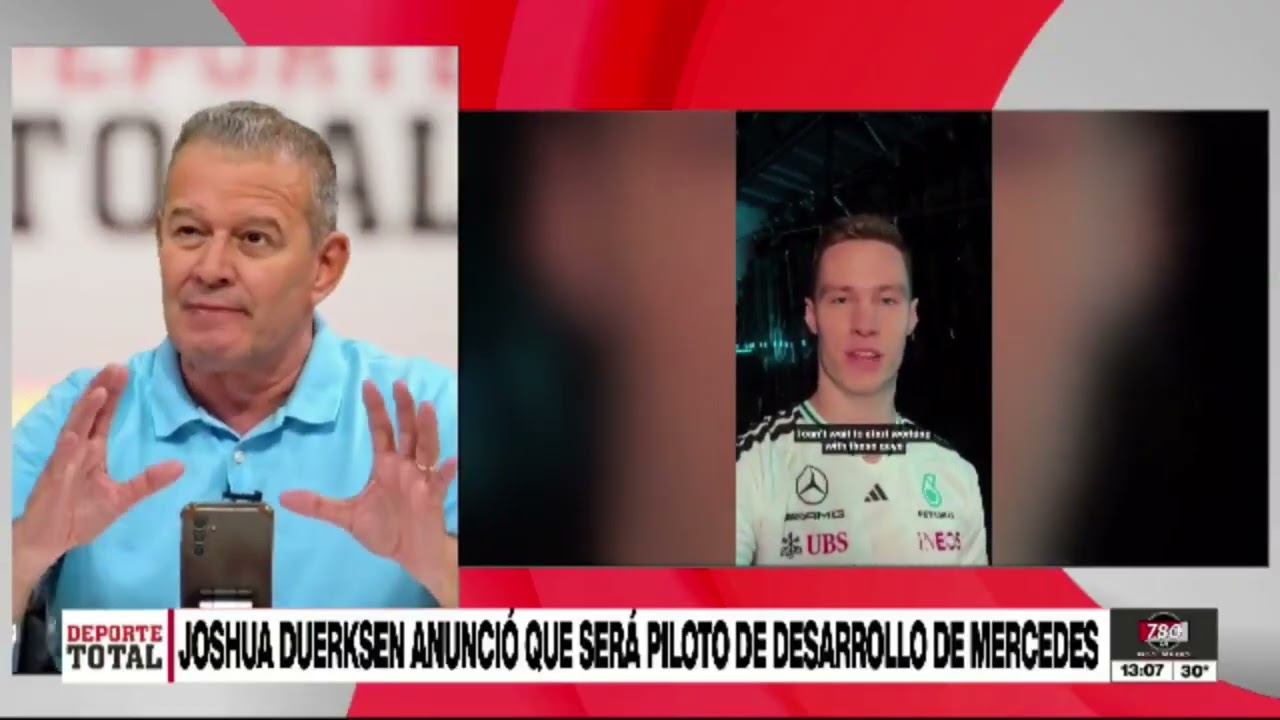 🔴 Deporte Total 🇵🇾➡️ JOSHUA DUERKSEN PILOTO DE DESARROLLO DE MERCEDES 🏎️✅