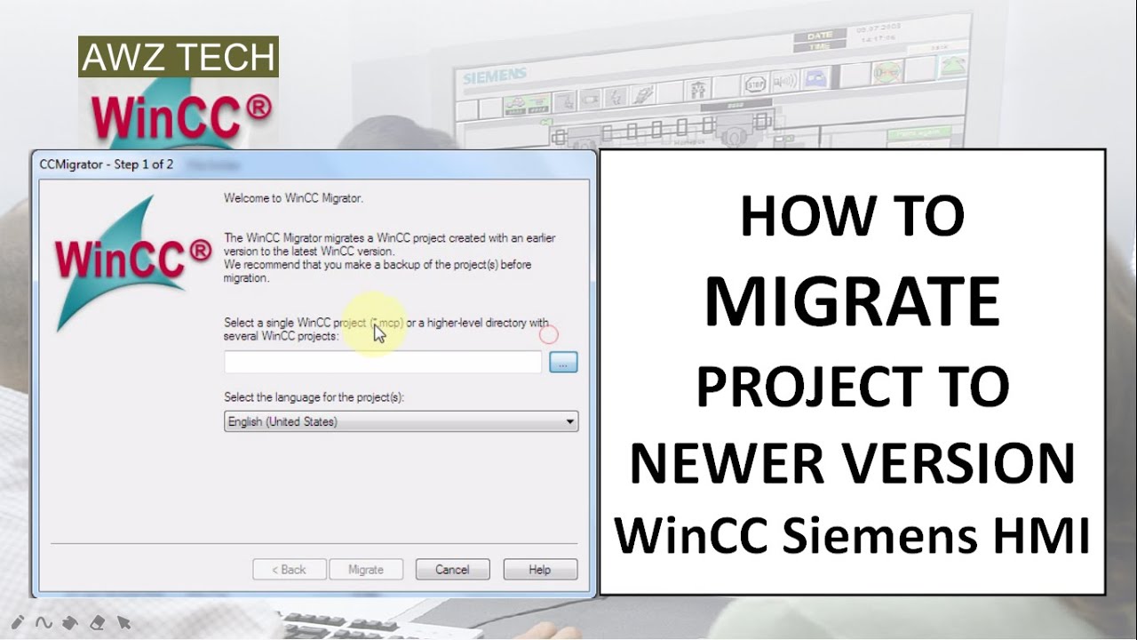 PROJECT MIGRATION WinCC Siemens HMI