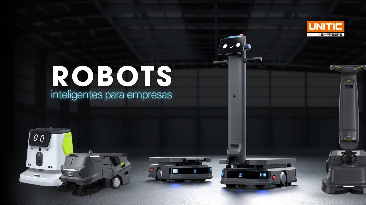 Robots inteligentes para empresas: limpieza y reparto automatizado