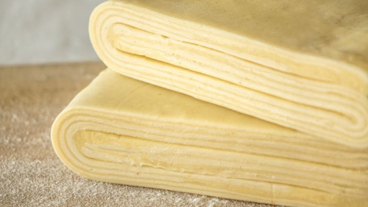 طريقة تحضير العجينة المورقة Pâte Feuilletée بالشرح المفصل للمبتدئات - مع ليلى