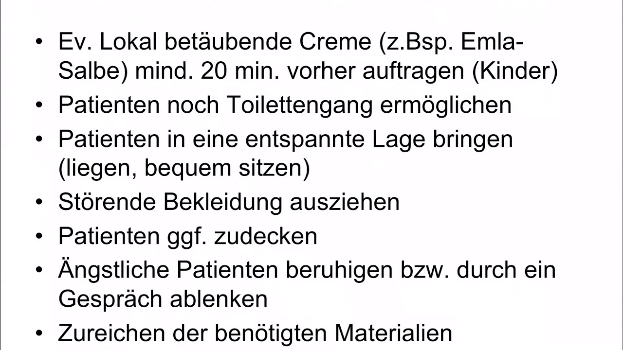 Injektionen und Infusionen Teil 3