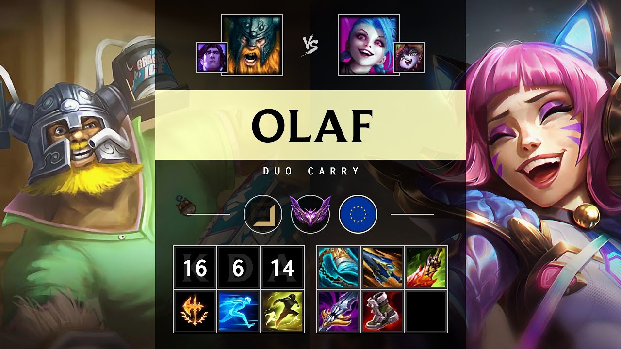 Olaf ADC vs Jinx - EUW Master Patch 25.17