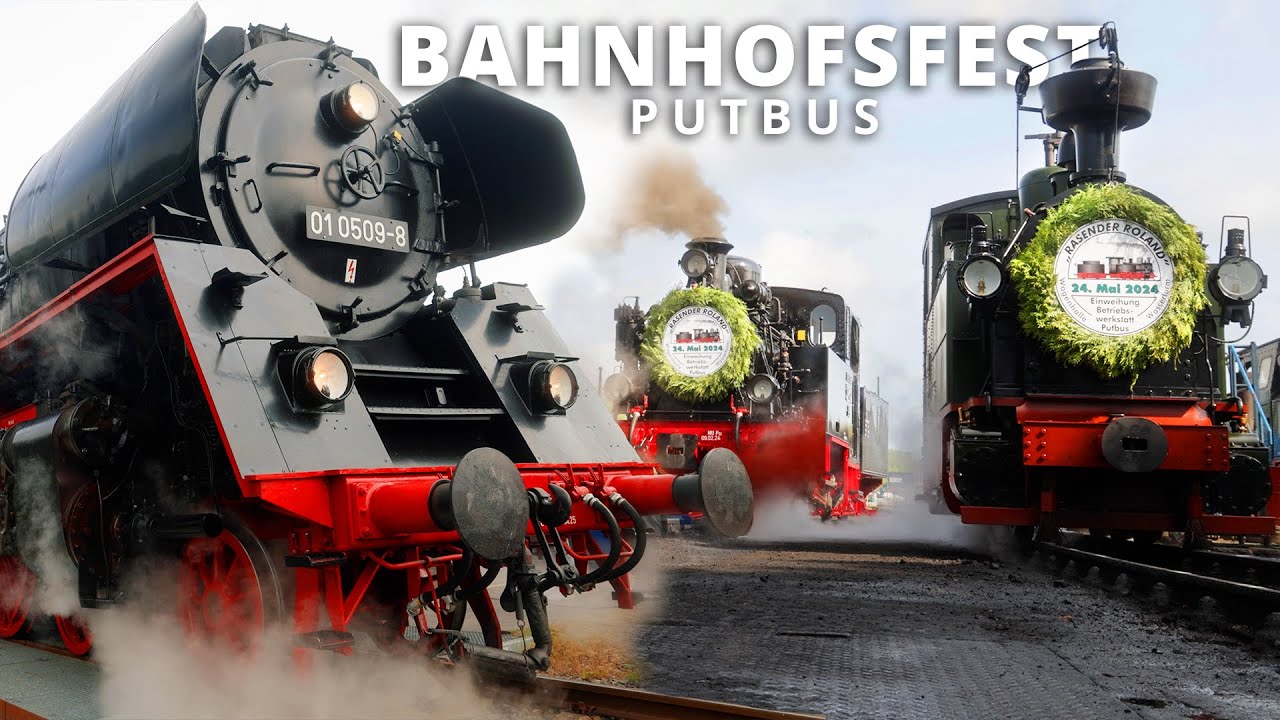 Bahnhofsfest Putbus mit 01 0509-8 und viel Dampf