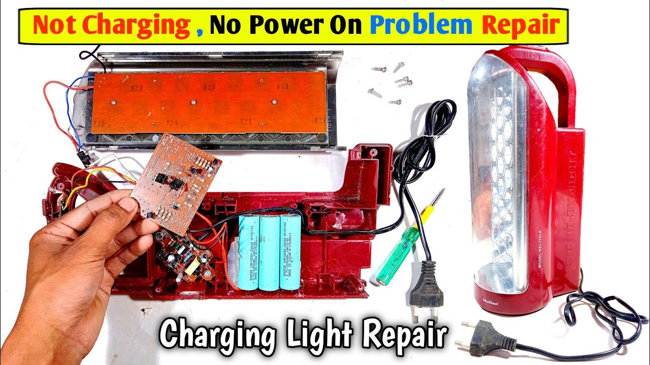 Rechargeable Light No Power On Not Charging Repair | Emargency Led Light Repair