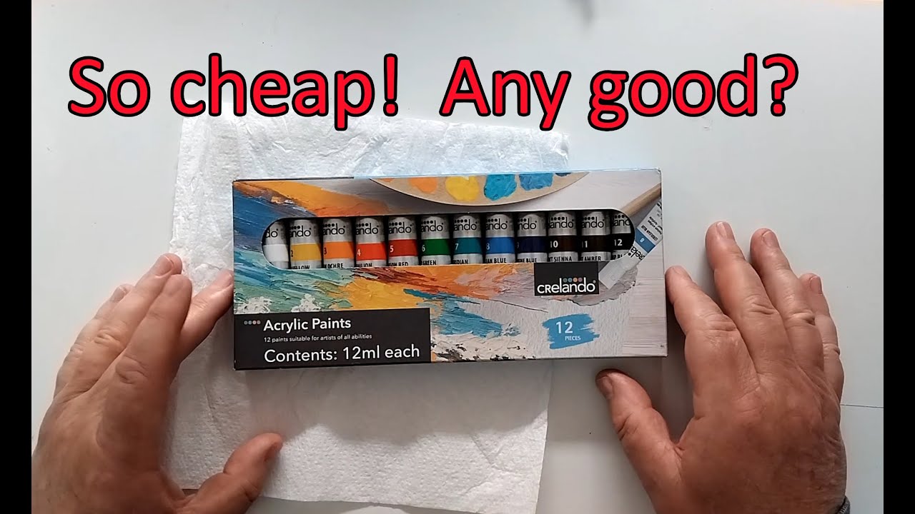 Cheap acrylics anyone? Lidl Crelando paint set tried out