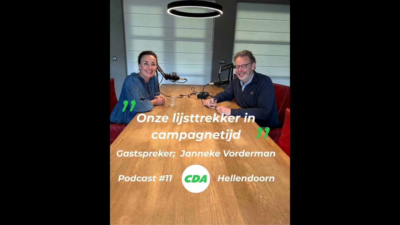Podcast CDA Hellendoorn, Janneke Vorderman in verkiezingstijd