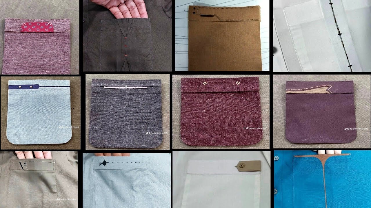 Front Pocket New Design / Gents kameez Front Pocket Designs 2025/ How To Make Front Pocket Designs /