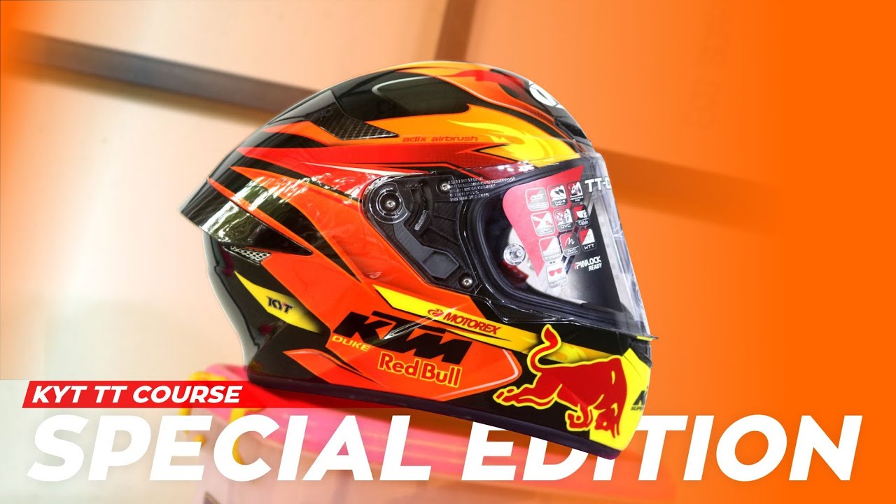 REPAINT HELM KYT TT COURSE SPECIAL DESIGN