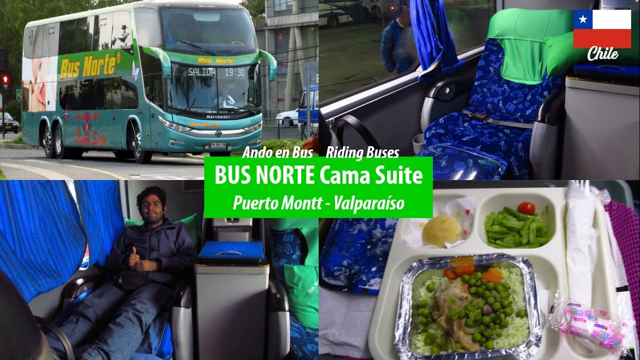 Путешествуйте Пуэрто-Монт - Вальпараисо на ПРЕМИУМ АВТОБУСЕ (BUS NORTE Suite), блок MARCOPOLO G7