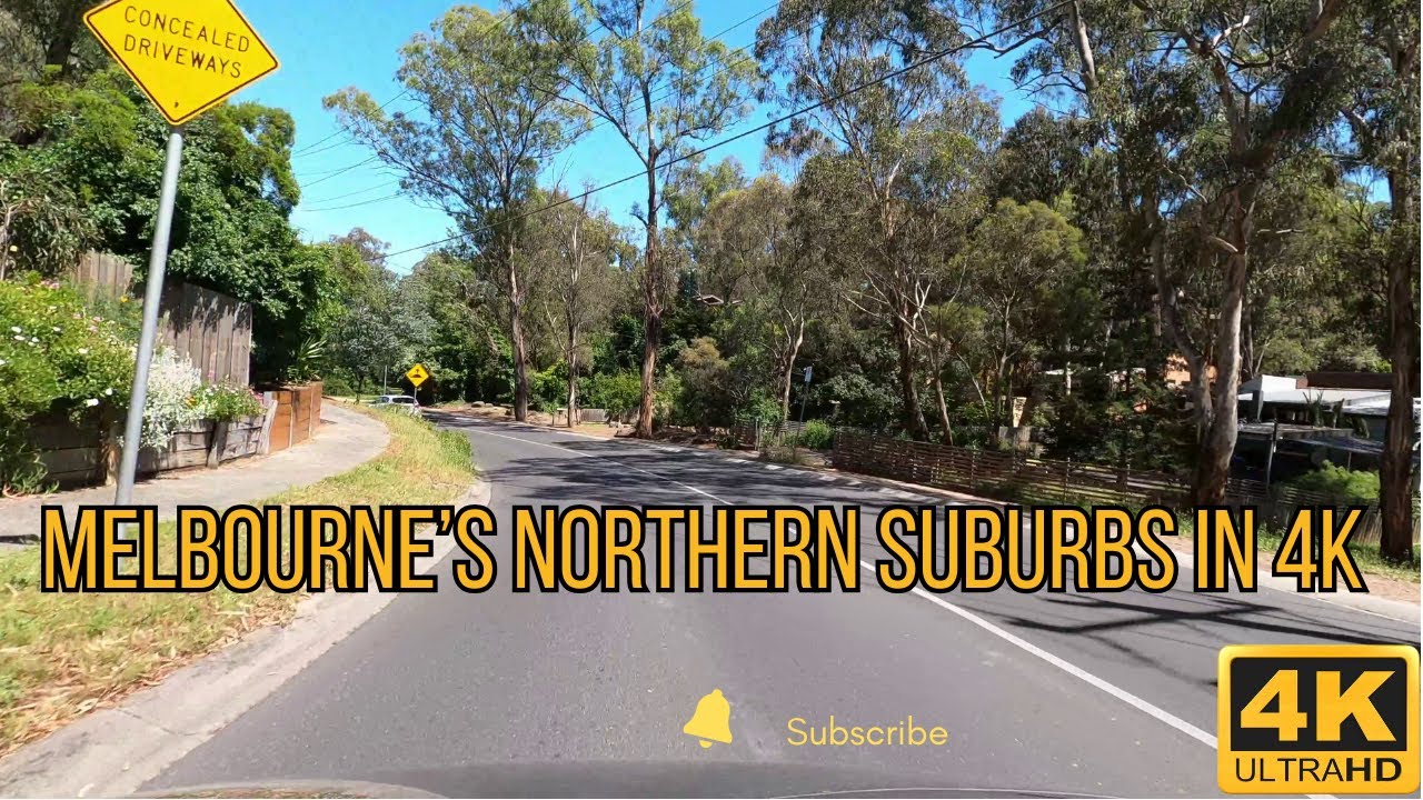 4K Melbourne Northern Suburbs Drive | Eltham, Greensborough, Bundoora & Broadmeadows | ASMR