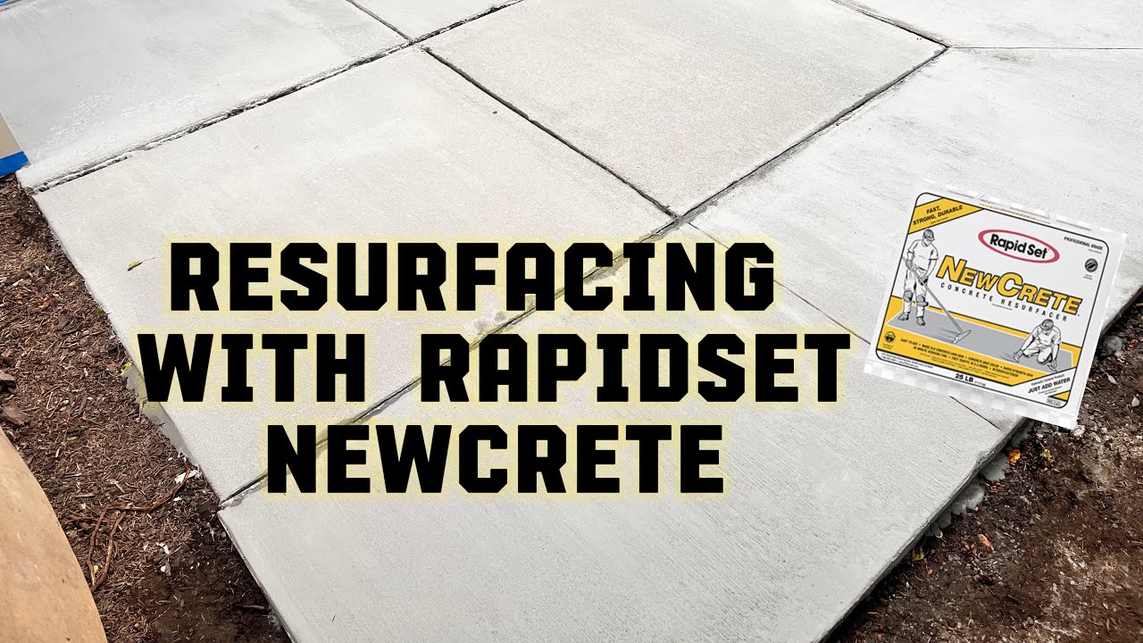 How to resurface concrete using Rapid Set NewCrete