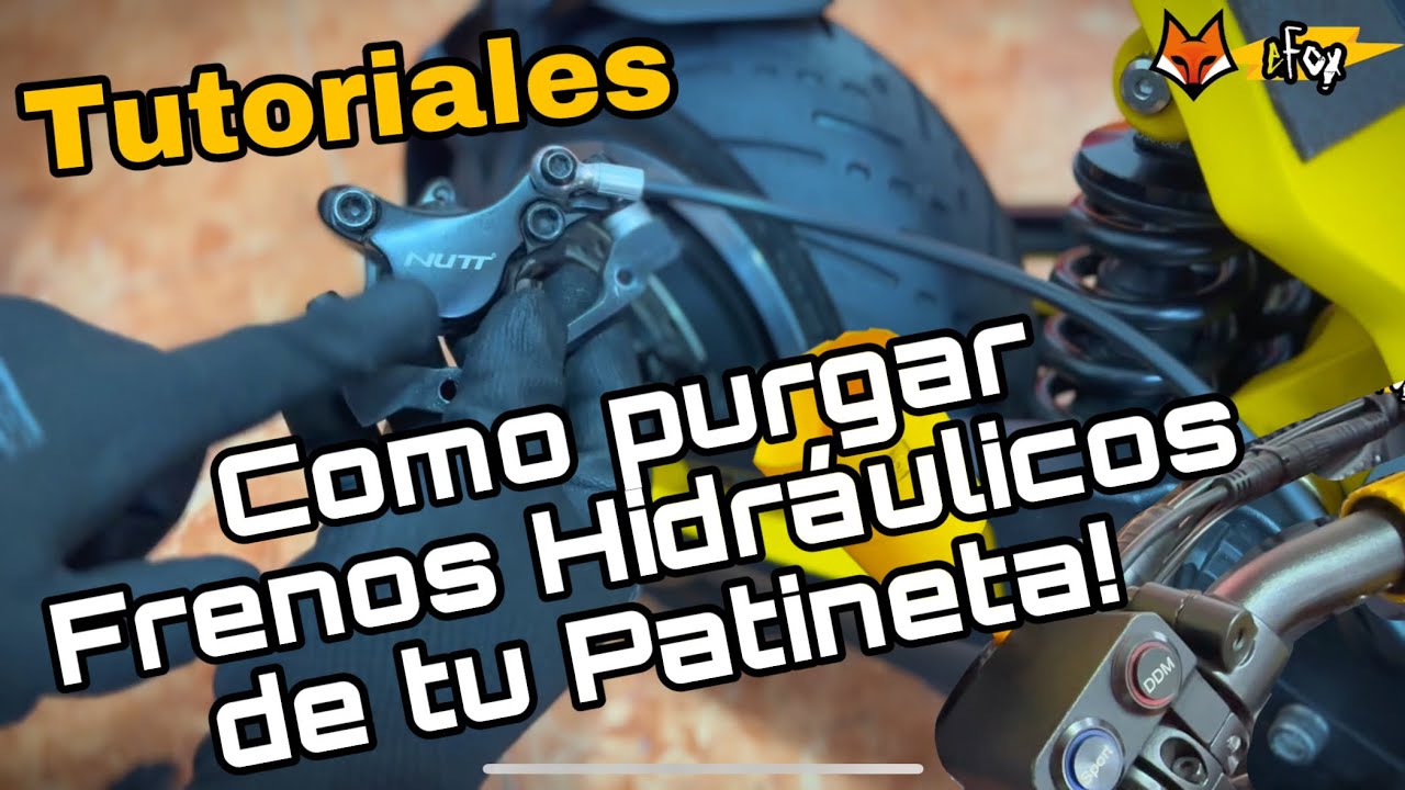 Como purgar los frenos Hidráulicos de tu Patineta Eléctrica! - Tutorial