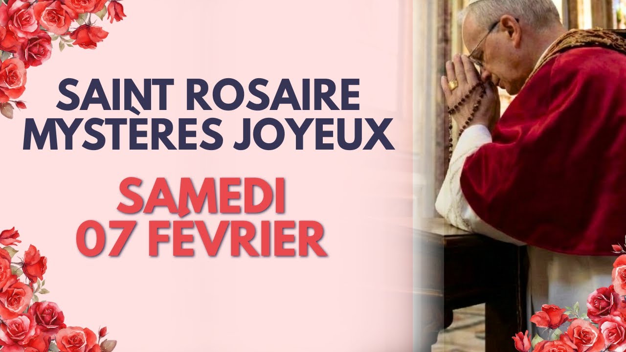 ROSAIRE DU 7 FÉVRIER 🌹 PREMIER SAMEDI (Cœur Immaculé de Marie)