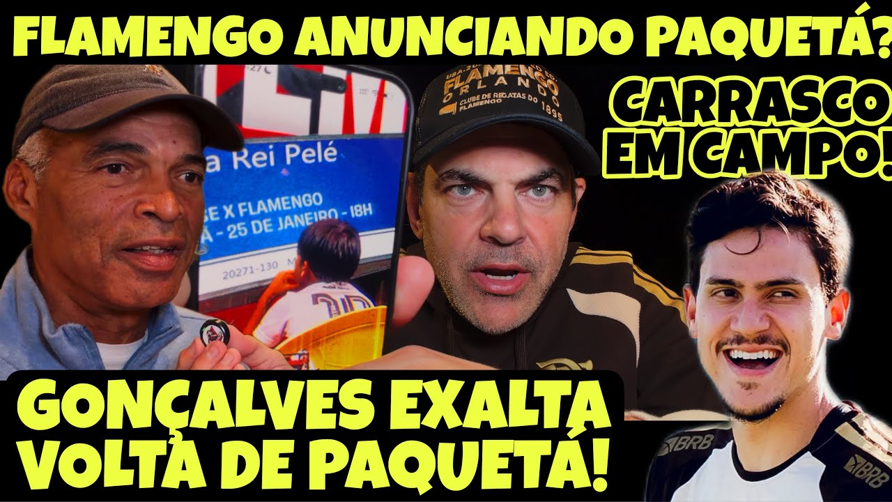 MDEV! FLAMENGO COLOCOU PAQUETÁ NA CHAMADA DO JOGO! SURPRESA HOJE? PRESSIONADO, FLA TEM QUE VENCER! 