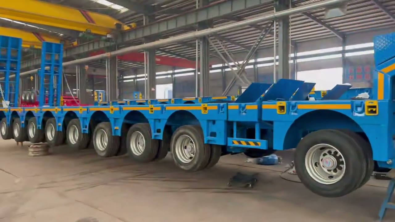✨ Custom 9-Axle Lowboy Trailer Delivered! 🚛
