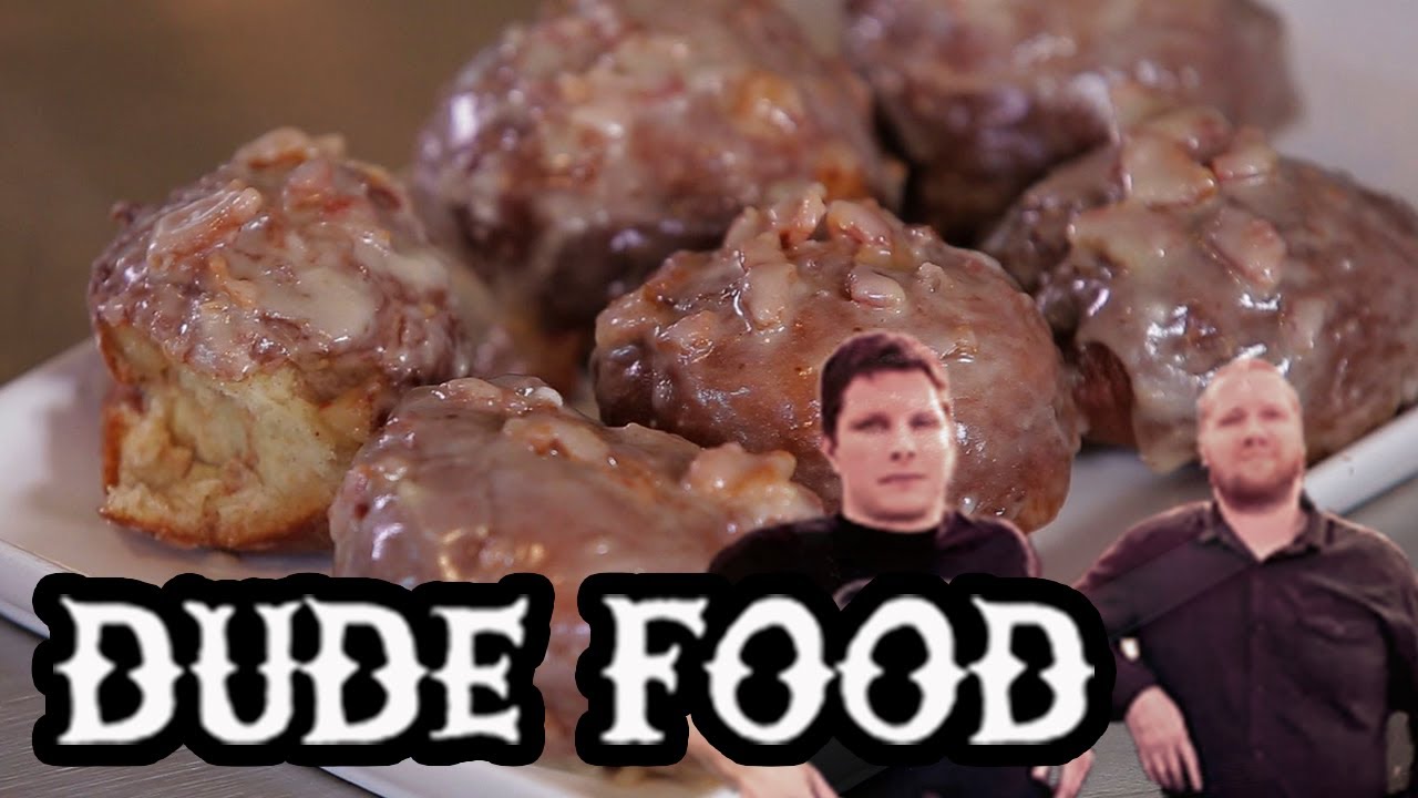 Killer Maple Bacon Glazed Apple Fritters